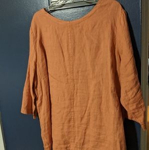 100% linen top